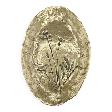 Vide Poche en Bronze Decor Floral