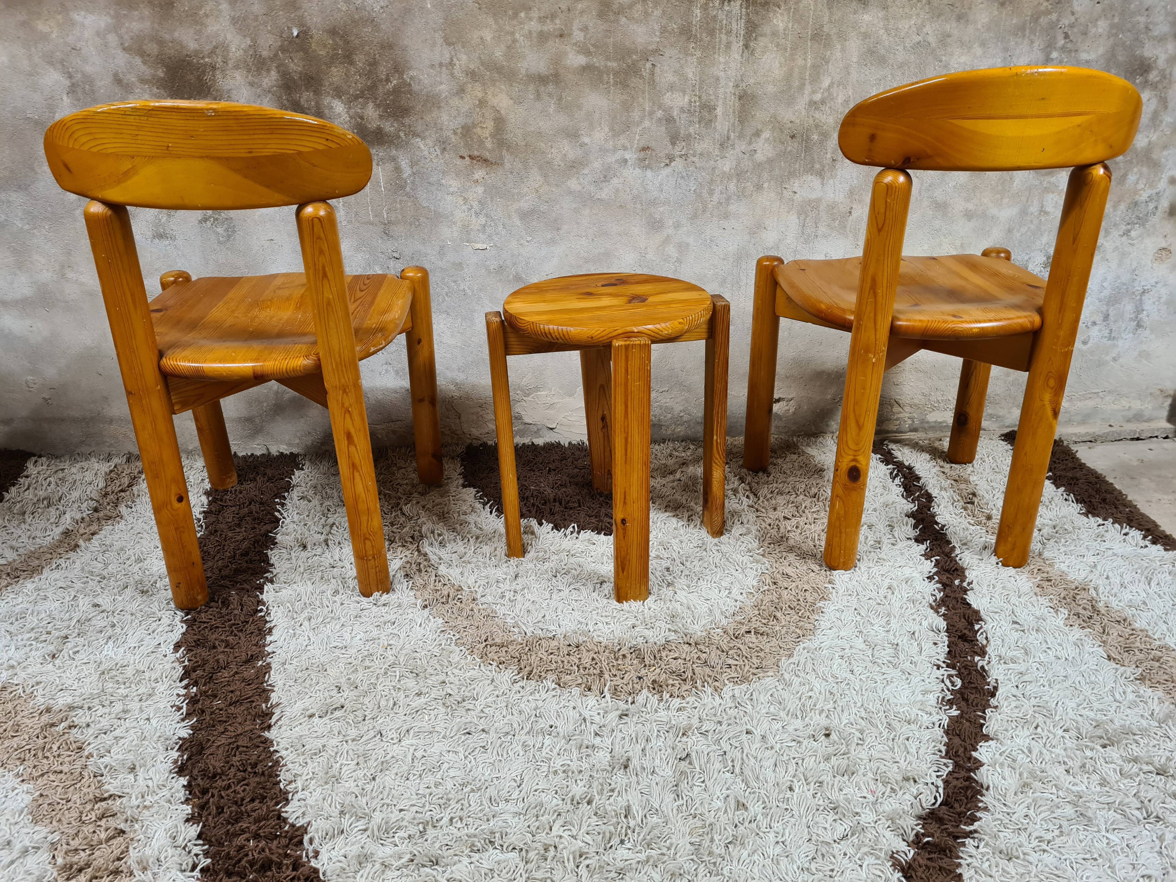Pair of chair and stool Rainer Daumiller | Selency