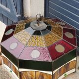 Art style stained glass suspension, diameter 58cm