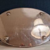 Silver metal serving tray