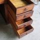 BUREAU A 9 TIROIRS EN NOYER 1900