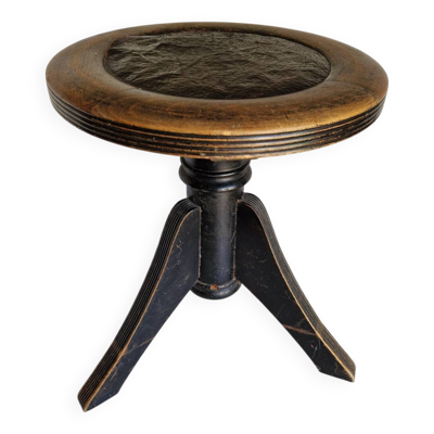 Ancien Tabouret de piano 1920 art nouveau