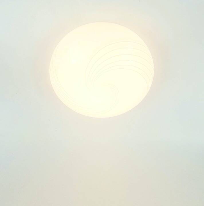 Murano Glass Swirl Ceiling Light or Wall Light from Hillebrand, 1970s