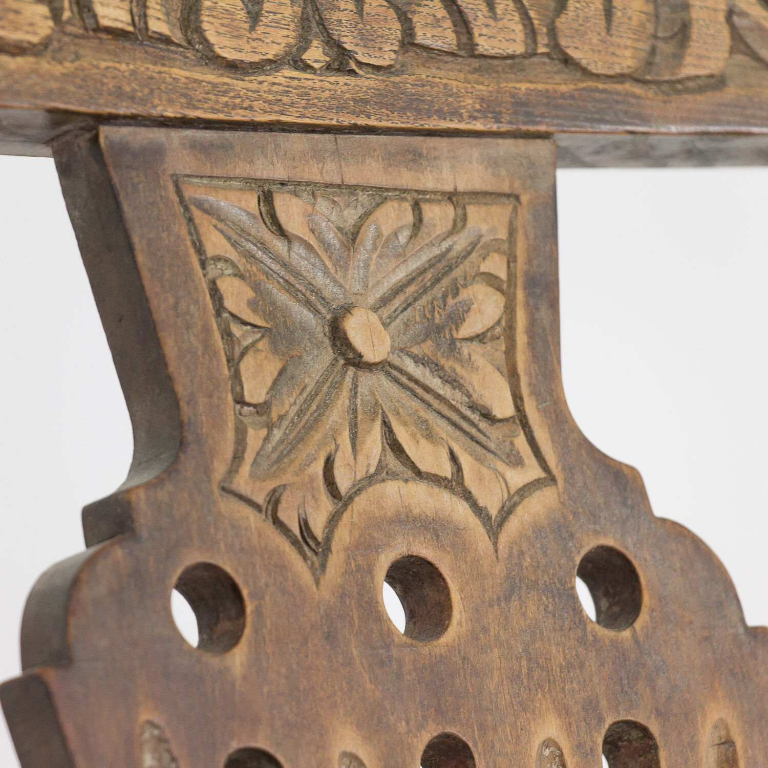 Antique oak armchair