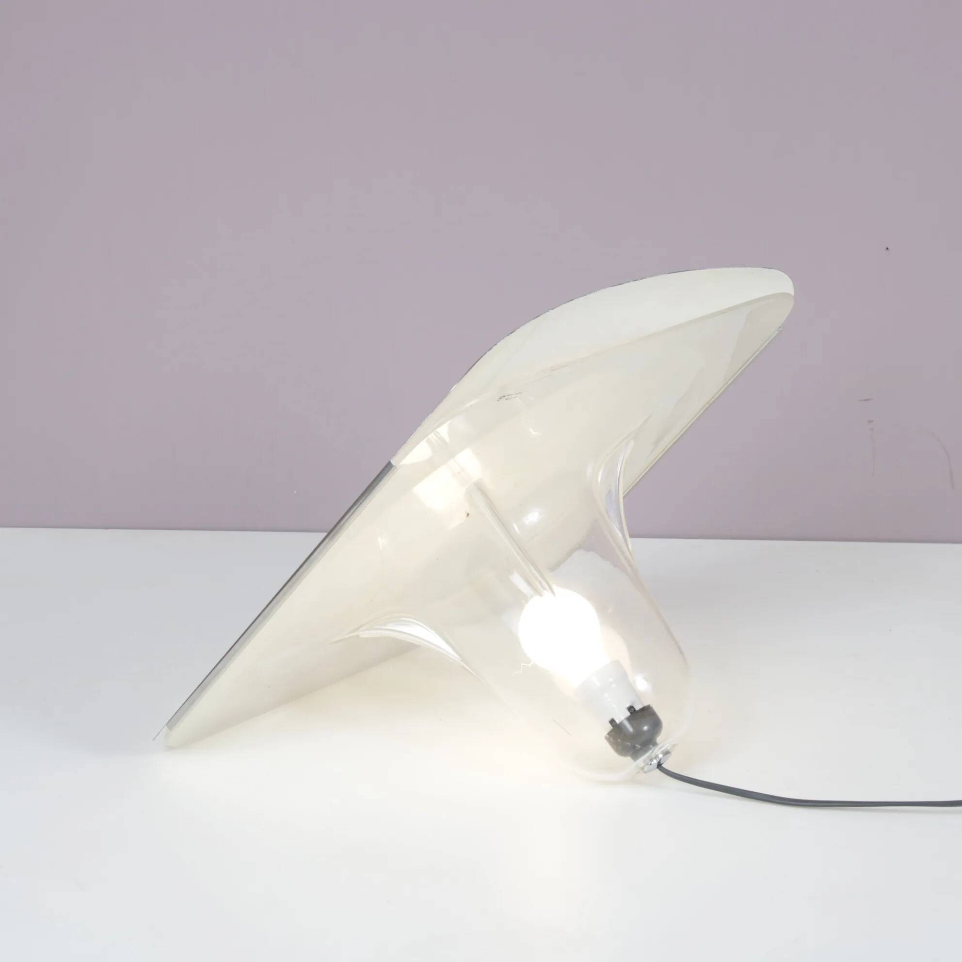 1970s Unique table / floor lamp by Guzzini, Italy