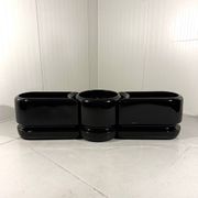 Luigi Colani set of 3 room dividing black planters 1970’s