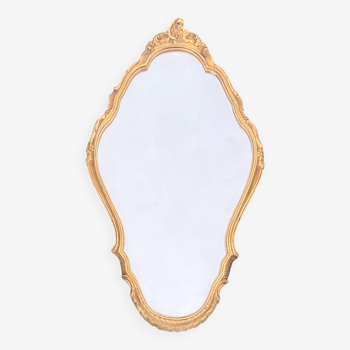 Gold baroque mirror with molding