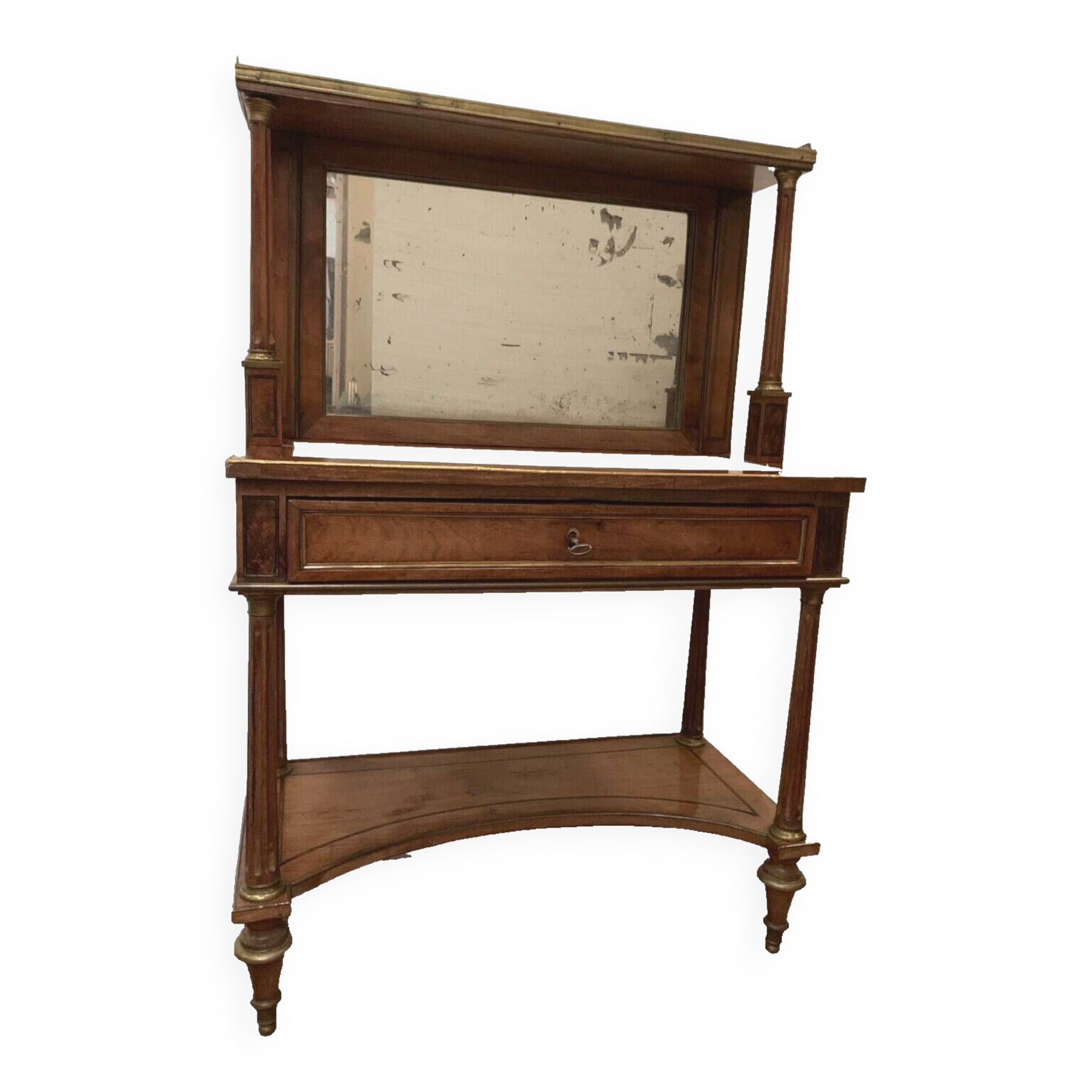 Credence de style louis xvi en acajou et placage xix siècle