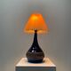 Danish blue ceramic table lamp from the 1950s.