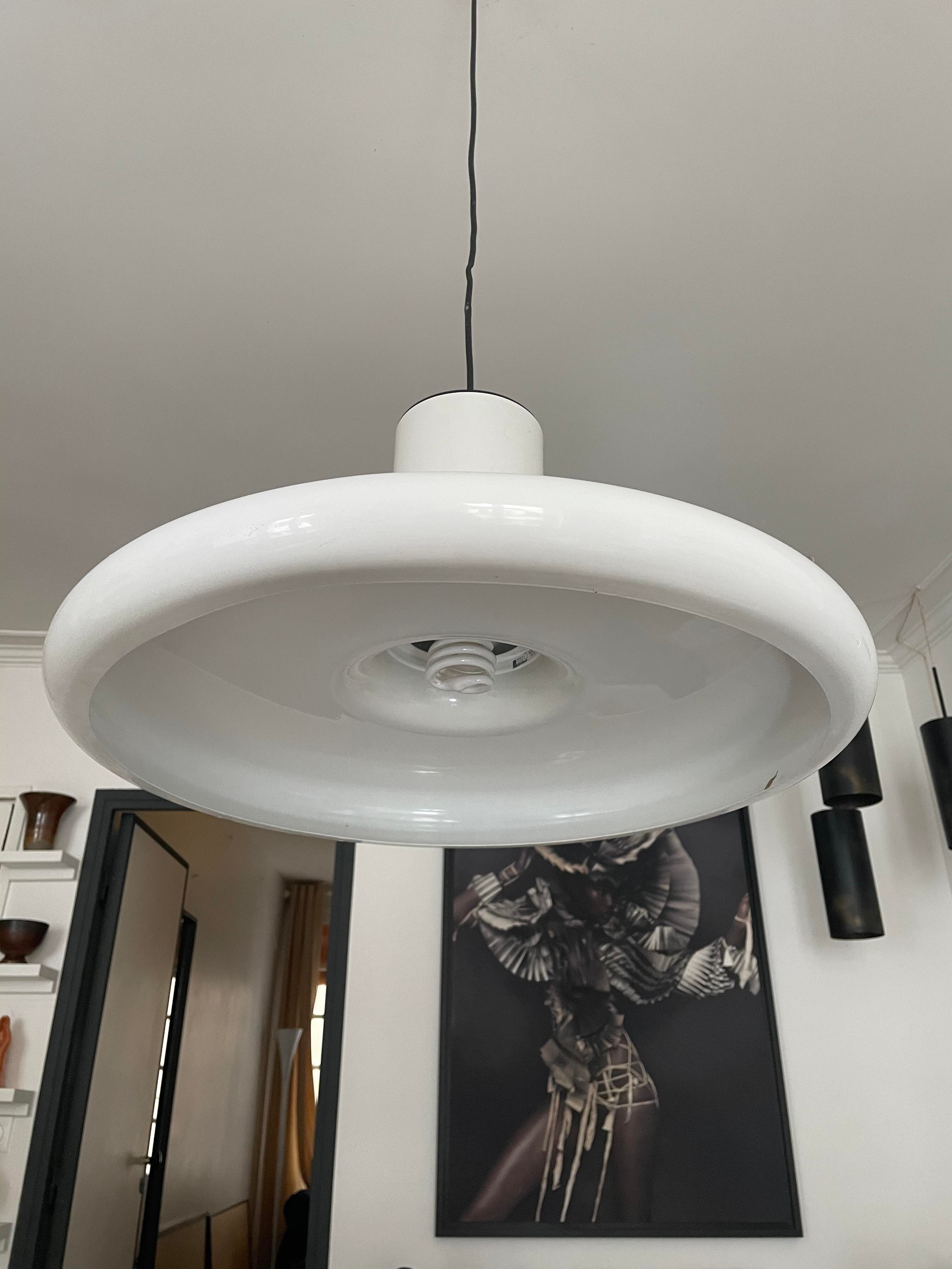 Lamp Lita vintage white, France 1970