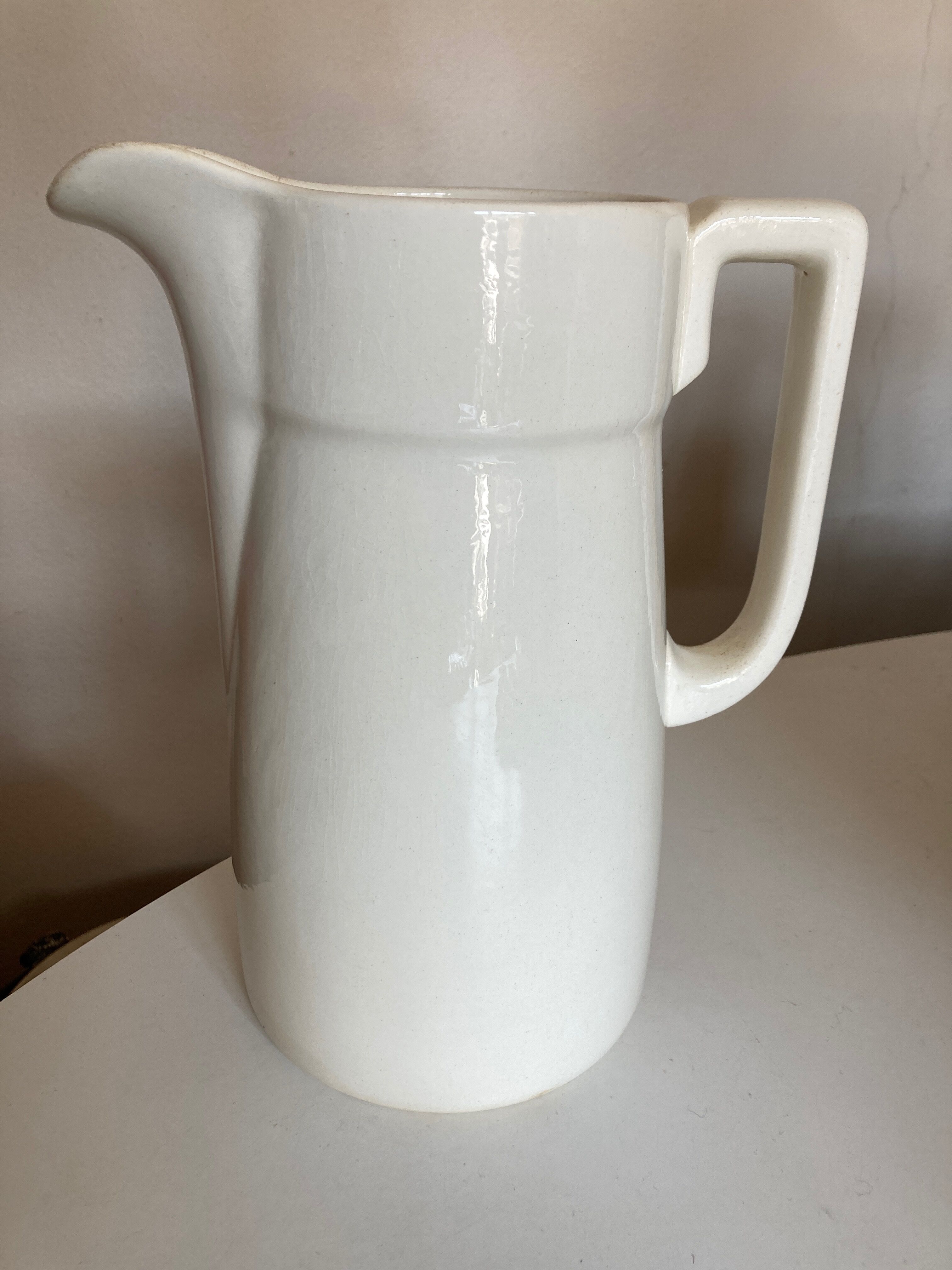 Farm pitcher vase in iron earth Villeroy and Boch XXXL 1930