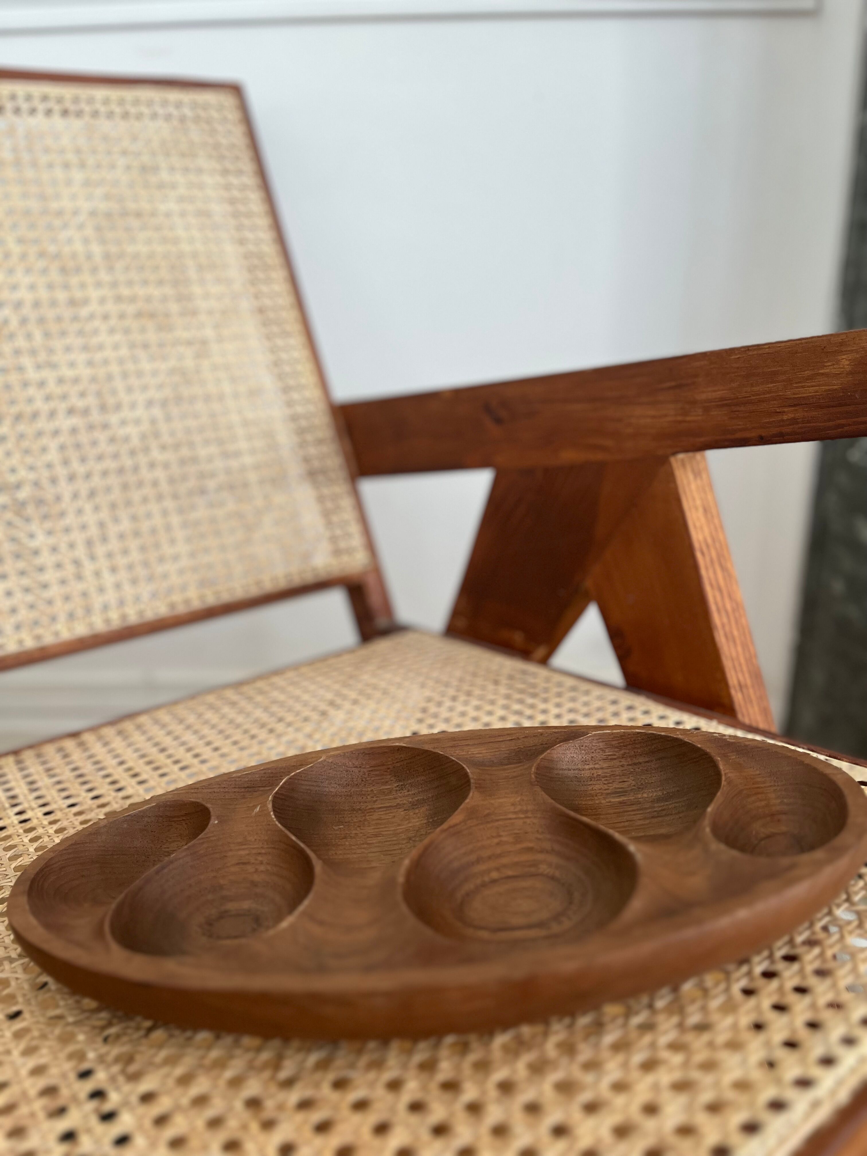 Brutalist wooden dish