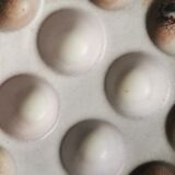 6 glazed ceramic snail plates