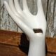 Vintage white hand vase