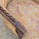 Chaise longue decorated with butterflies in Louis XVI style from the Napoleon III period
