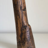 Freeform brutalist tripod stool, 1970
