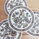 Set of 5 saucers Ridgway Staffordshire Jacobean
