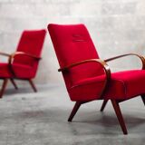 Paire de fauteuils 6952 par Jaroslav Smidek pour Ton, ex Tchécoslovaquie