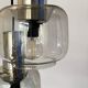 Vintage cascade pendant light with antique smoked glass globes