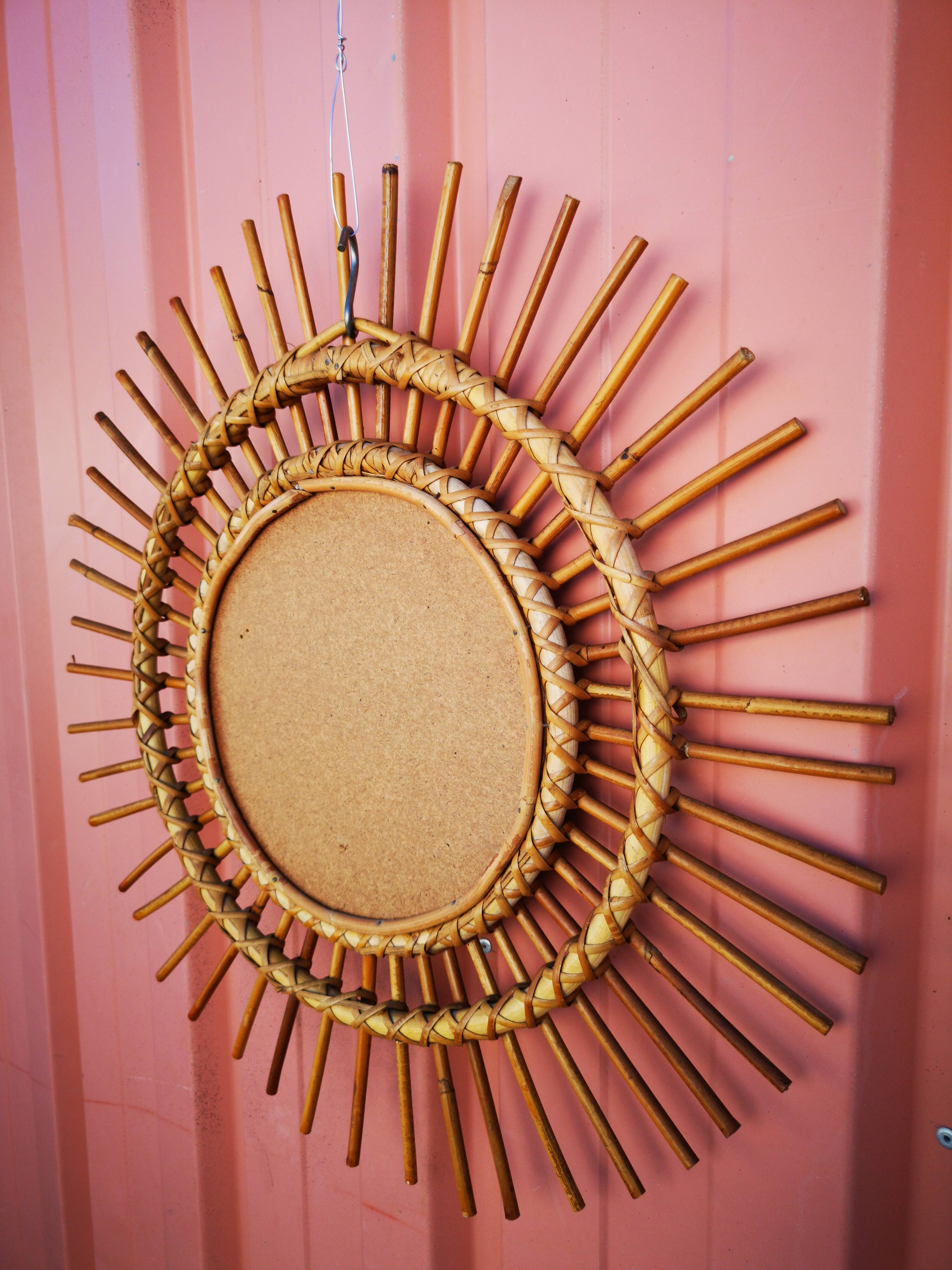 Mirror rattan sun