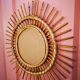 Miroir soleil rotin