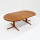 Table à manger ronde extensible vintage danoise en teck