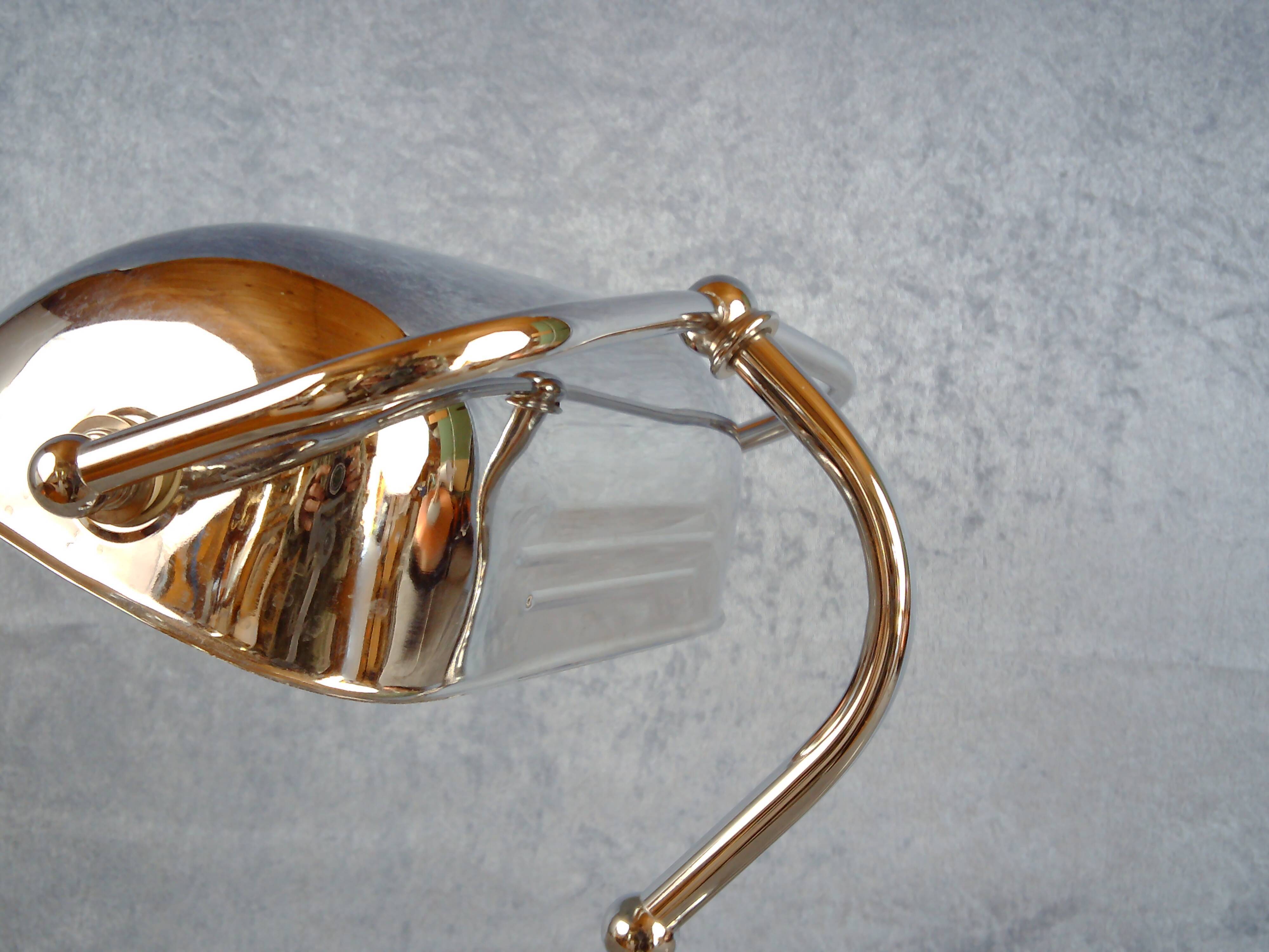 Bankers desklamp in chrome, IKEA, 1980's