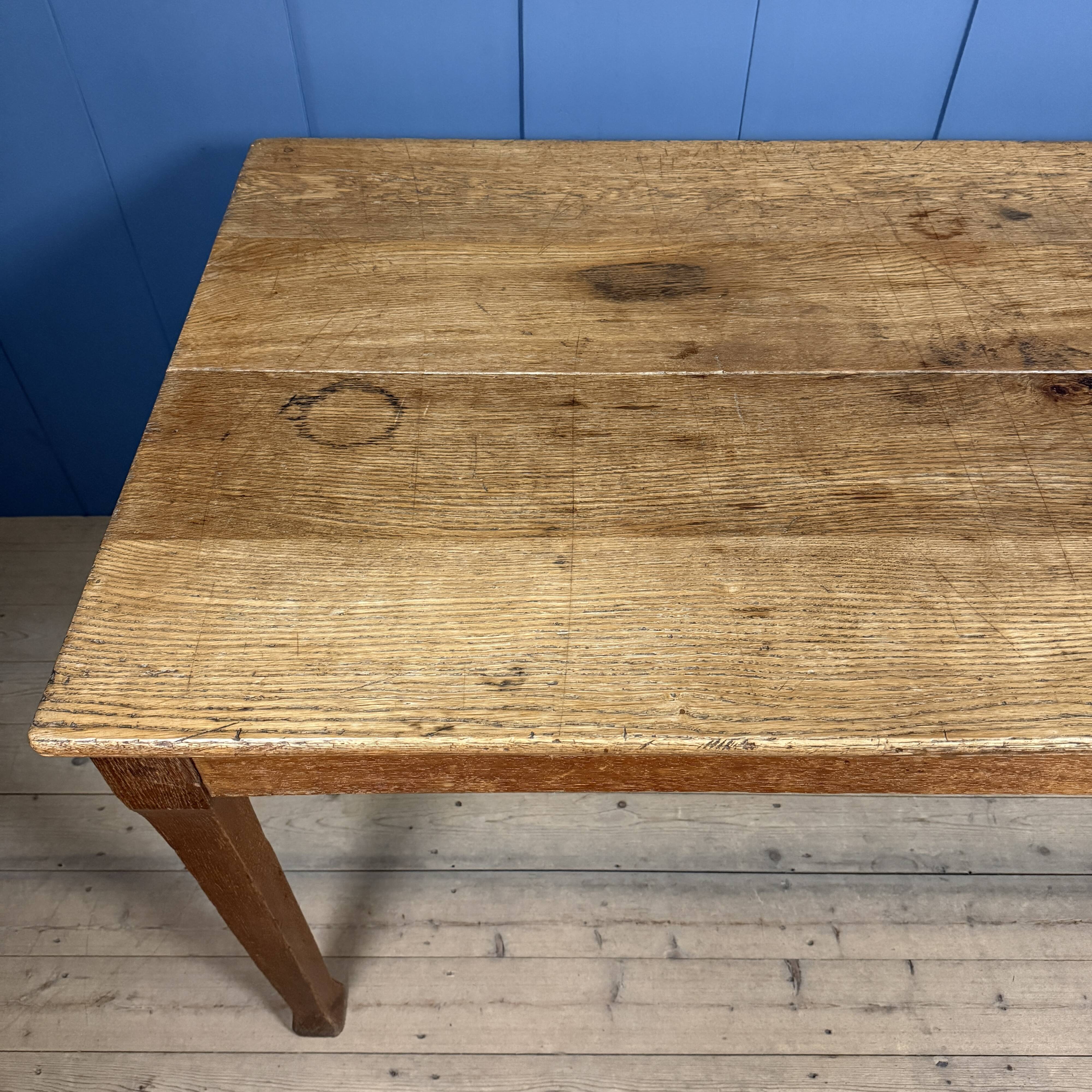 German oak coffee table
