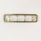 Art Deco brass wall hanger, Austria, 1940s.