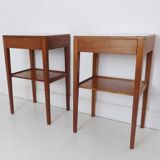 Vintage Pair of Teak Bedside Side Tables By Remploy