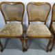 Set of 4 wooden chairs cannage and seat spring
