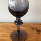 Old smoked glass vase