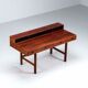 Peter Lovig flip-top partners desk rosewood Lovig Denmark 1960