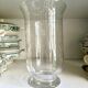 Clear glass vase