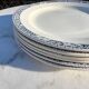 Set of 6 old Robert Salins flat plates, Terre de Fer