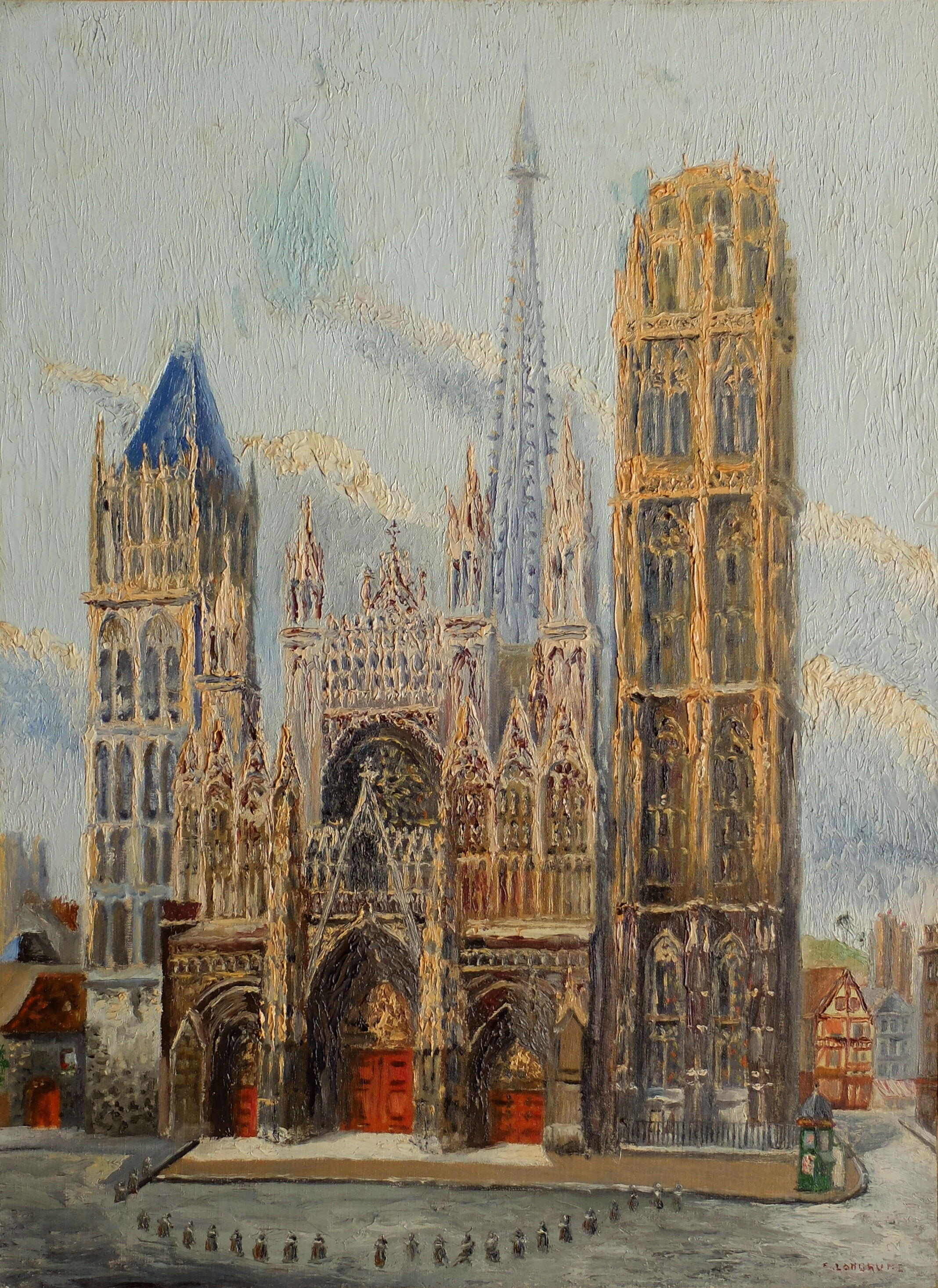 Bernard langrune (1889-1961) rouen cathedral