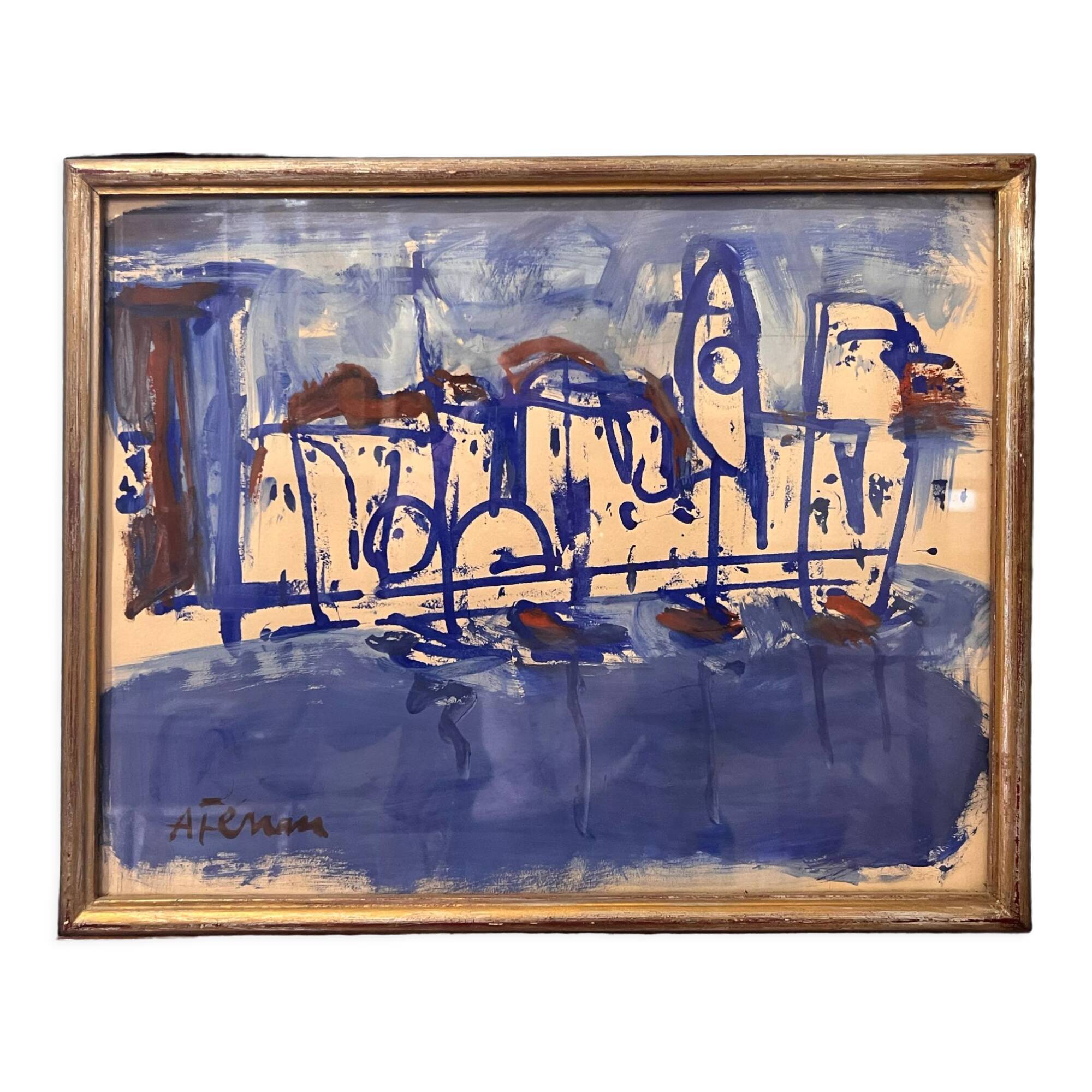 Gouache on paper - Antoine Ferrari