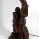 Lampe sculpturale « Don Quichotte, Sancho Panza », Forêt-Noire, vers 1950
