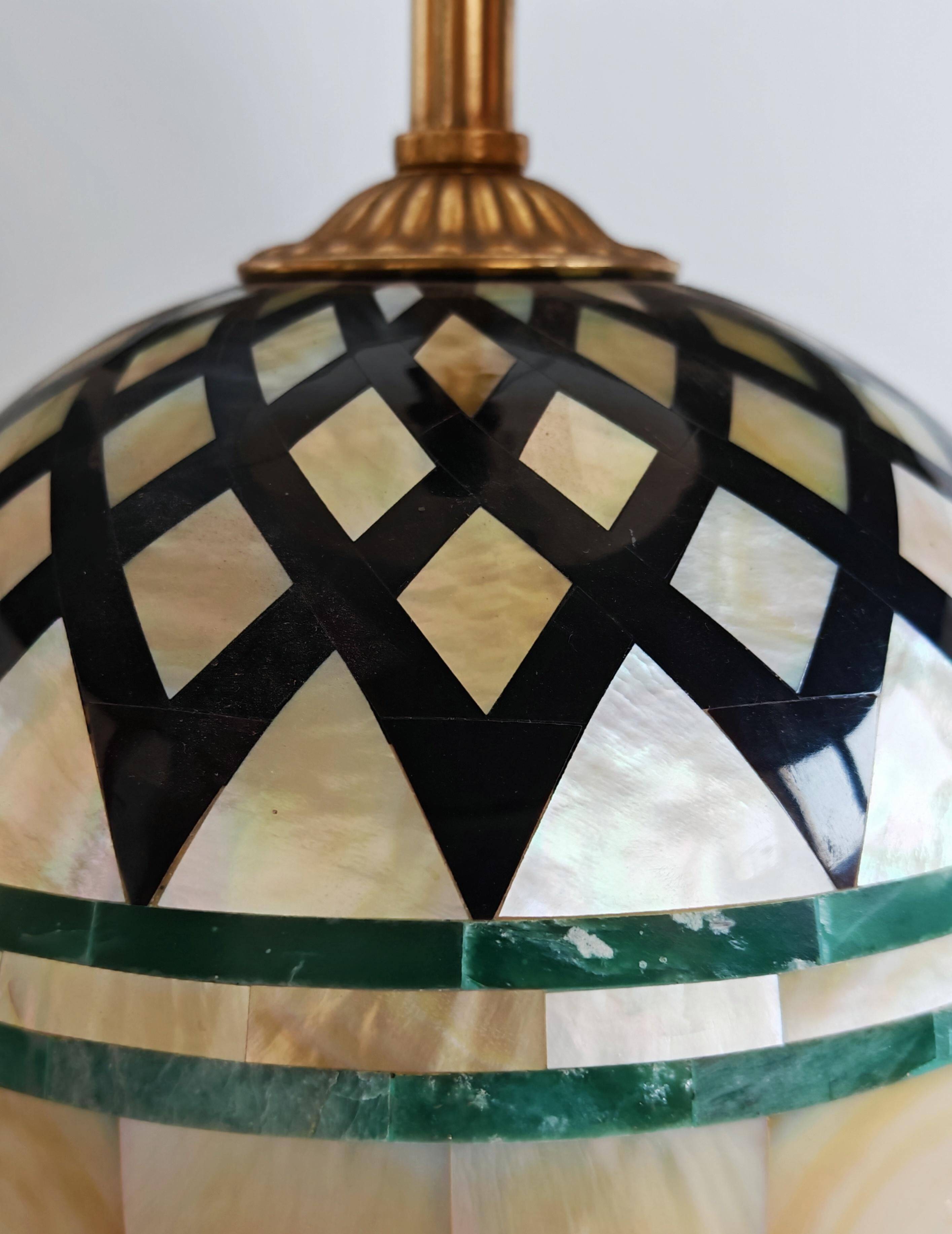 Pair of Hollywood Regency table lamps by Laudarte from the 2000s.