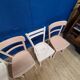 Série de 4 chaises bistrot vintage patinées