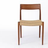 Set of 4 Niels Otto Moller Model 77 Chairs, 1950s – Teak Wood, Renewed Seat