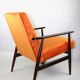 Vintage Fox orange easy chair, 1970s