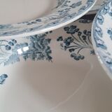 Service of 6 plates in iron earth