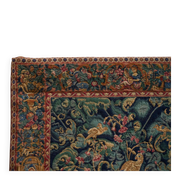 Mid Century wall tapestry with birds, animals, and leaves, Belgium 1960s.