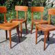 4 bistro chairs Tschan-Baumann Switzerland 1950s