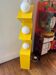 Lampadaire jaune par Axel Chay pour Monoprix