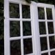Old oak window H96.9xL81cm small panes