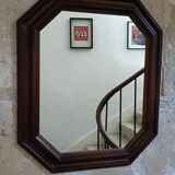 Antique octagonal mirror