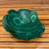 Ashtray block of malachite 310 gr