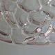 Vintage pendant lamp, glass and chrome, Belgium 1960
